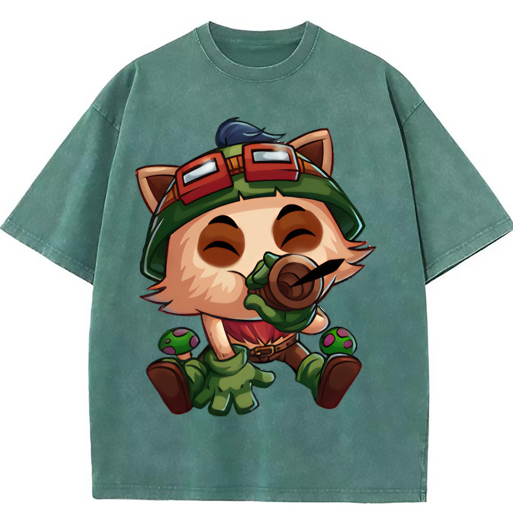 （画像用） リーグ・オブ・レジェンド League of Legends LOL 綿100% ヴィンテージ風 半袖Tシャツ（フロントプリント）
